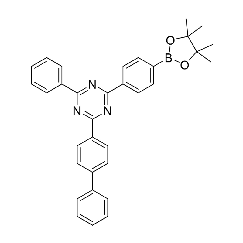 2-([1,1'-bifenil]-4-il)-4-fenil-6-(4-(4,4,5,5-tetrametil-1,3,2-diossaborolan-2-il)fenil )-1,3,5-triazina